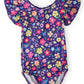 Pick a Posy S/S Flutter Sleeve Leotard
