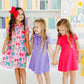 Pink Twirls & Ties S/S Polo Dress