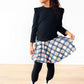 Plaid Pumpkins Twirl Skegging