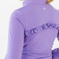 SALE Playful Purple Full-Zip Ruffle Active Jacket