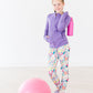 SALE Playful Purple Full-Zip Ruffle Active Jacket