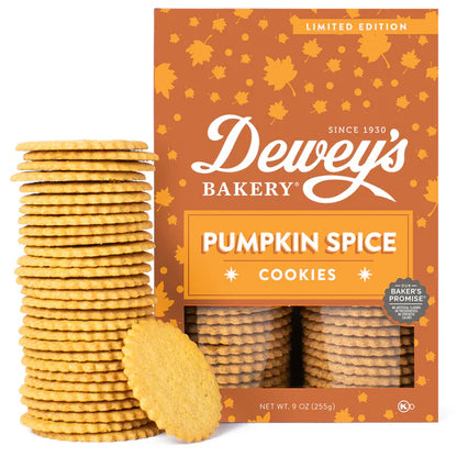 Dewey's Bakery Pumpkin Spice Cookie Thins, 6 Pack - 9 oz