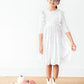 Pumpkin Kisses, Harvest Wishes 3/4 Sleeve Ruffle Twirl Dress