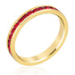 Avera Stylish Stackables Ruby Red Gold Ring