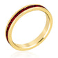Avera Stylish Stackables Garnet and Gold Crystal Ring