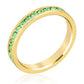Avera Stylish Stackables Peridot Crystal Ring - Light Green