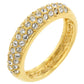 Avera Pave Crystal Band in Radiant Gold Finish