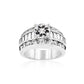 Avera Radiant Solitaire Luxurious Engagement Ring in Silver