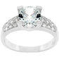 Avera Classic Engagement Ring Style 1 Sterling Silver Band