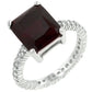 Avera Radiant Cut Engagement Ring In Dark Brown Finish