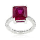 Avera Radiant Cut Engagement Ring In Dark Brown Finish