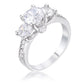 Avera Elizabeth Engagement Ring In Sterling Silver
