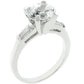 Avera Classic Triple Engagement Ring in Sterling Silver