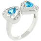 Avera Mirro Hearts Ring In Turquoise And Aqua