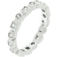 Avera Eternity Stackable Band In Polished Silver