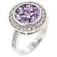 Avera Amethyst Lily Ring in Light Pastel Purple Floral Design