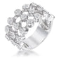 Avera Tie Contemporary Ring In Polished Sterling Silver