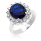 Avera Royal Ring in Dark Blue Size 5 Statement Jewelry