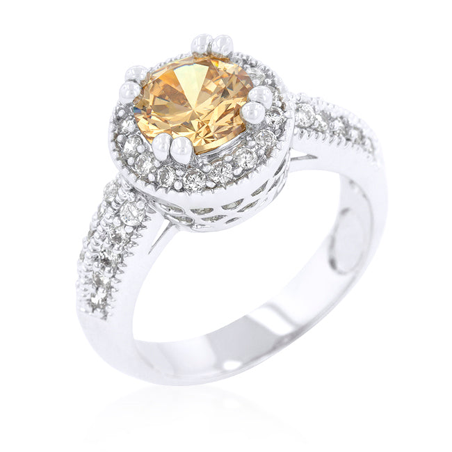 eye Cubic Zirconia Cocktail Ring