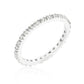 Avera Simple Eternity Band With Tanzanite Purple Crown