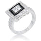 Avera Shira 0.7ct Cubic Zirconia Antique Style Ring in Silver