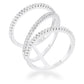 Avera Shauna 0.4ct Cubic Zirconia Wide Contemporary Ring