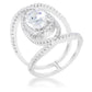 Avera Maura 2.4ct Cubic Zirconia Contemporary Cocktail Ring