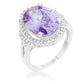 Avera Melanie 5.95ct Amethyst Cubic Zirconia Cocktail Ring