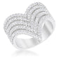 Avera Vera 1.42ct Cz Vintage Inspired Cocktail Ring In Silver