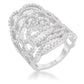 Avera Rosa 1.25ct Cubic Zirconia Filigree Cocktail Ring
