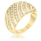 Avera Shayla 0.95ct Cubic Zirconia 14k Contemporary Dome Ring