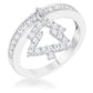 Avera Christmas Tree 0.3ct CZ Holiday Charm Ring Size 5 Silver