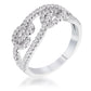 Avera 1.15Ct Plated Cubic Zirconia Pave Double Knot Ring
