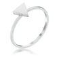 Avera Stainless Steel Triangle Stackable Ring In Pink