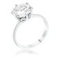 Avera 3.5 Carat Cubic Zirconia Classic Solitaire Ring