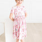 Rainbow Daisies S/S Pocket Twirl Dress