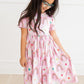 Rainbow Daisies S/S Pocket Twirl Dress