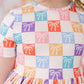 SALE Rainbow Ribbons S/S Pocket Twirl Dress