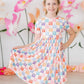 SALE Rainbow Ribbons S/S Pocket Twirl Dress