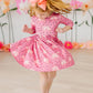 Rainbow Wishes 3/4 Sleeve Pocket Twirl Dress