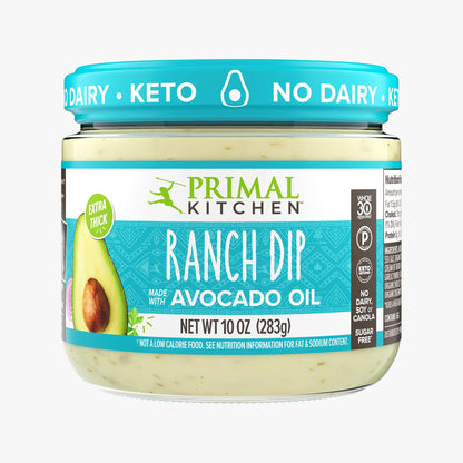 Primal Kitchen Ranch Dip Avocado Oil, 10oz (Pack of 6)