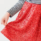 Red Sequin Twirl Skort