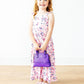 Retro Daydream Ruffle Maxi Dress