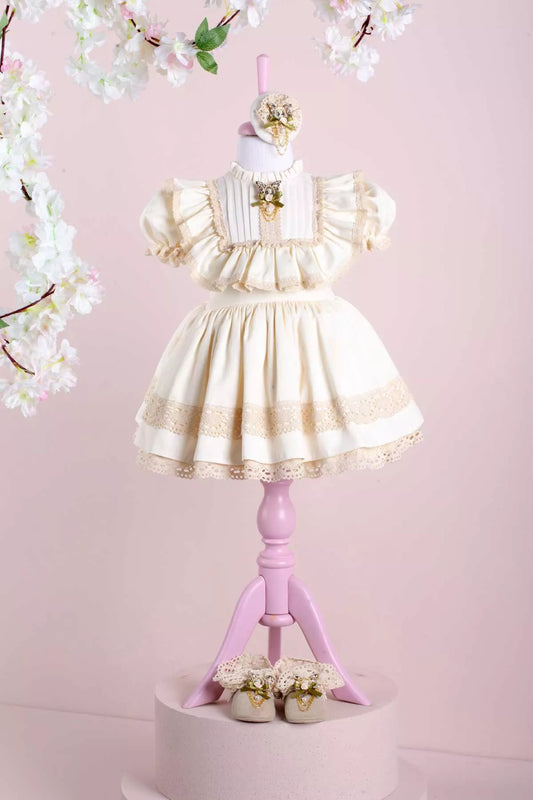 Rita White Baby Dress Set