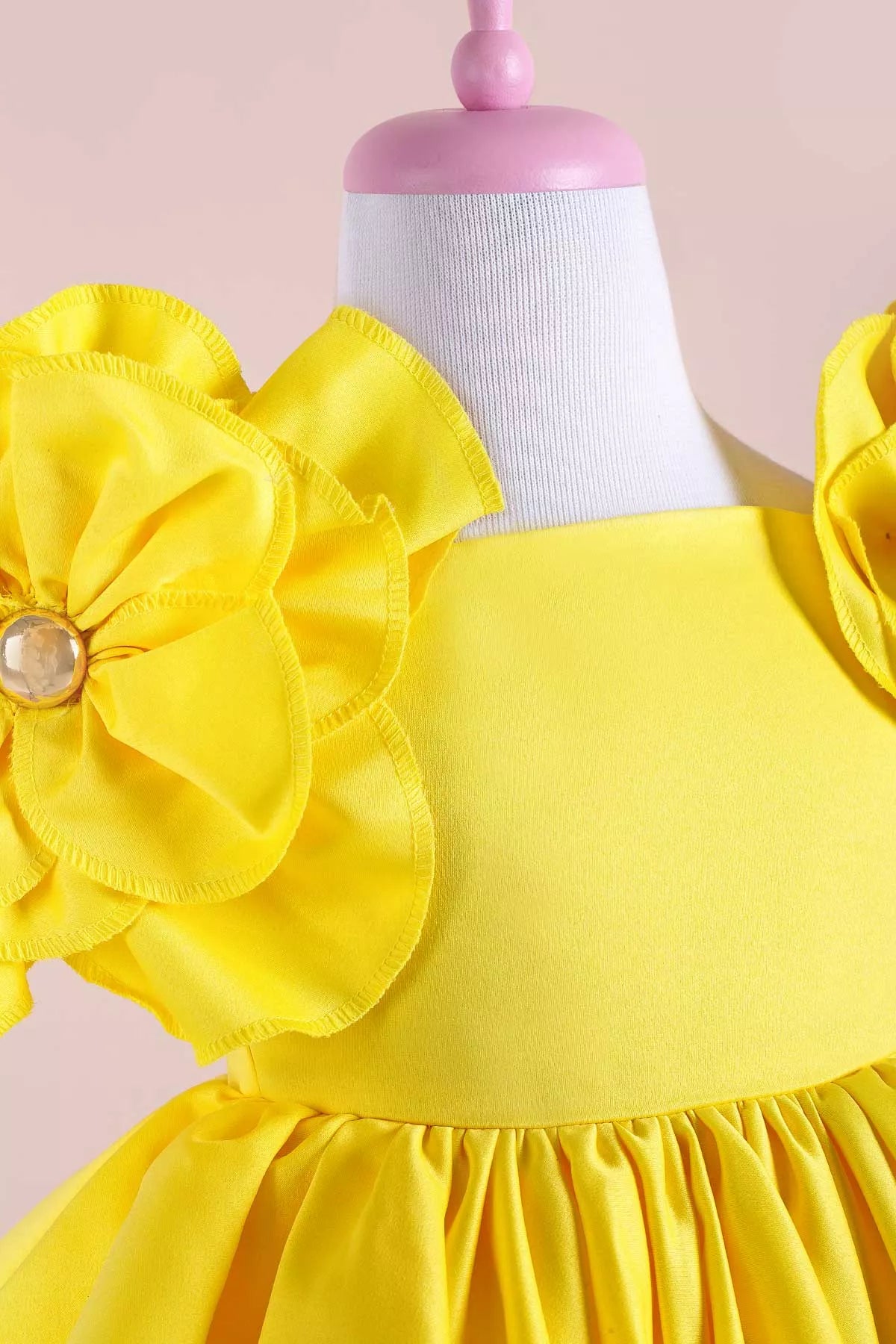 Rosa Yellow Party Dress
