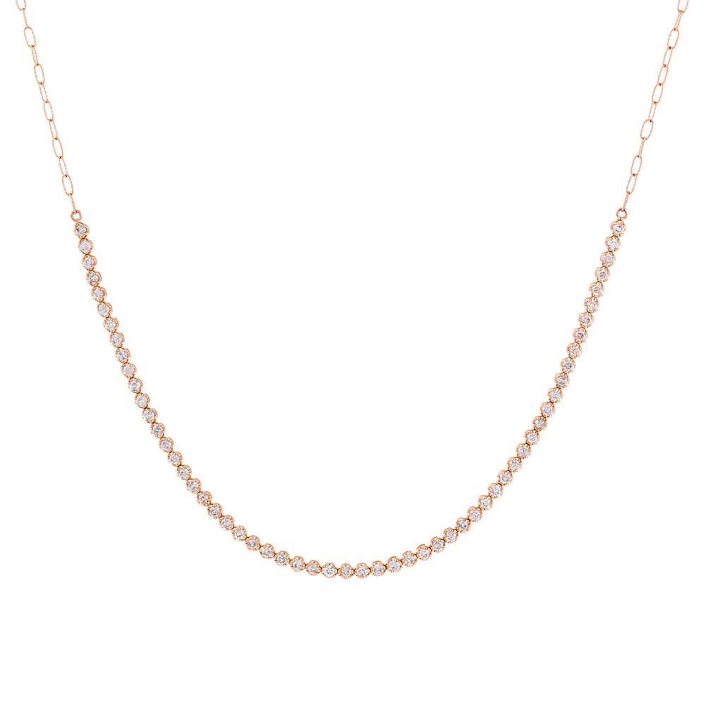 Cupcake Set Diamond Tennis Choker 14K by By Adina Eden