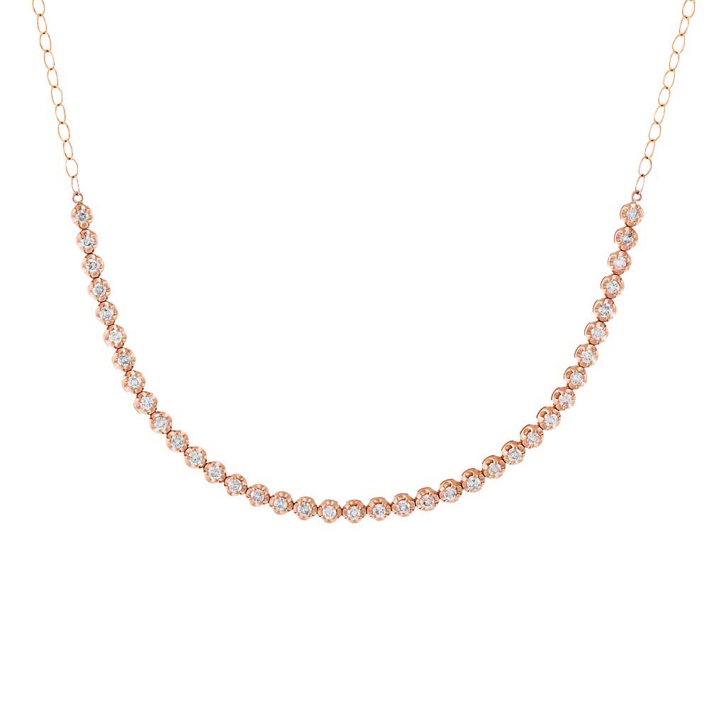Cupcake Set Diamond Tennis Choker 14K by By Adina Eden