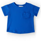 Royal Blue Ruffle Pocket Tee