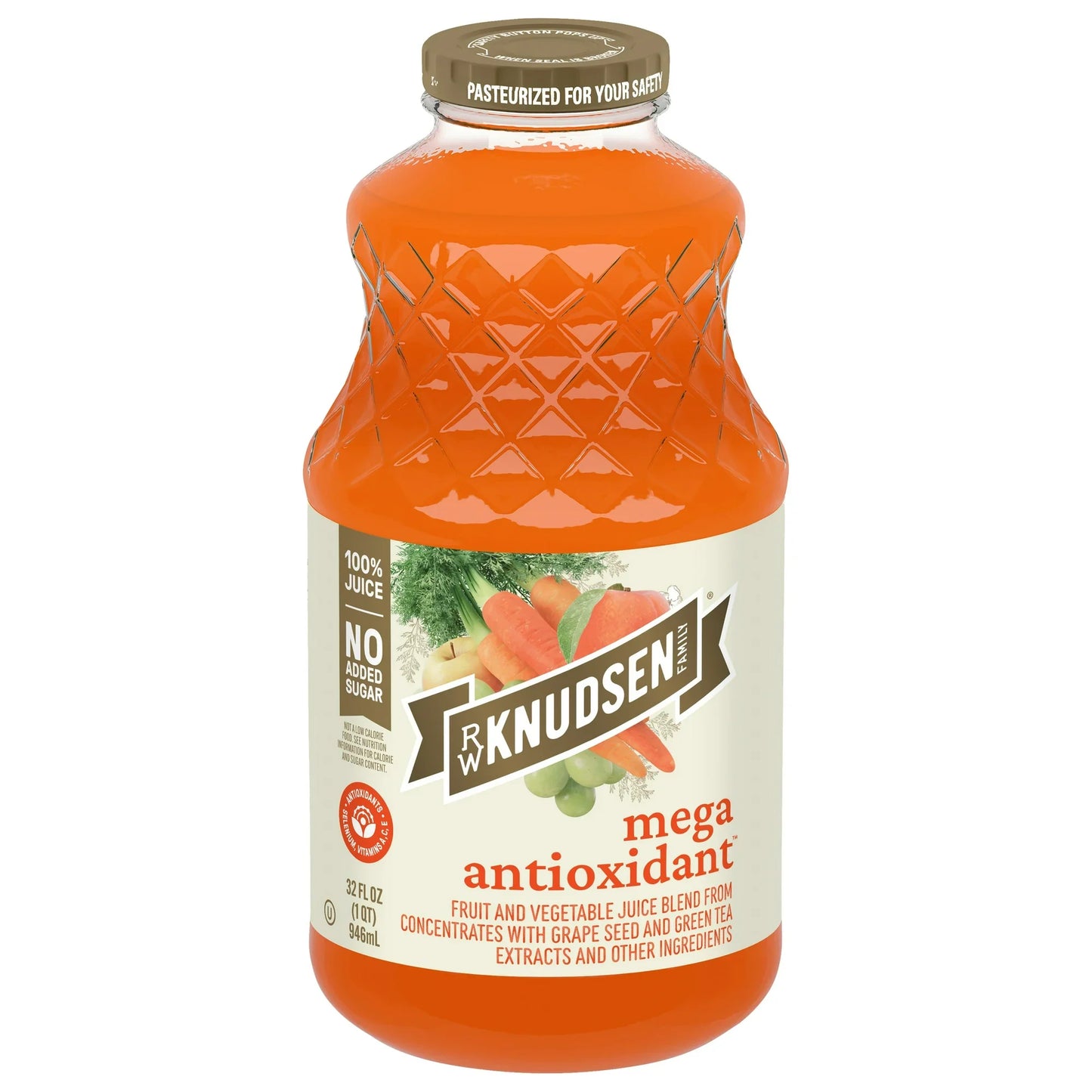 R.W. Knudsen Mega Antioxidant Juice, 32 fl oz., Pack of 6
