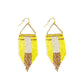 Horizon Sight Beaded Earrings In Yellow